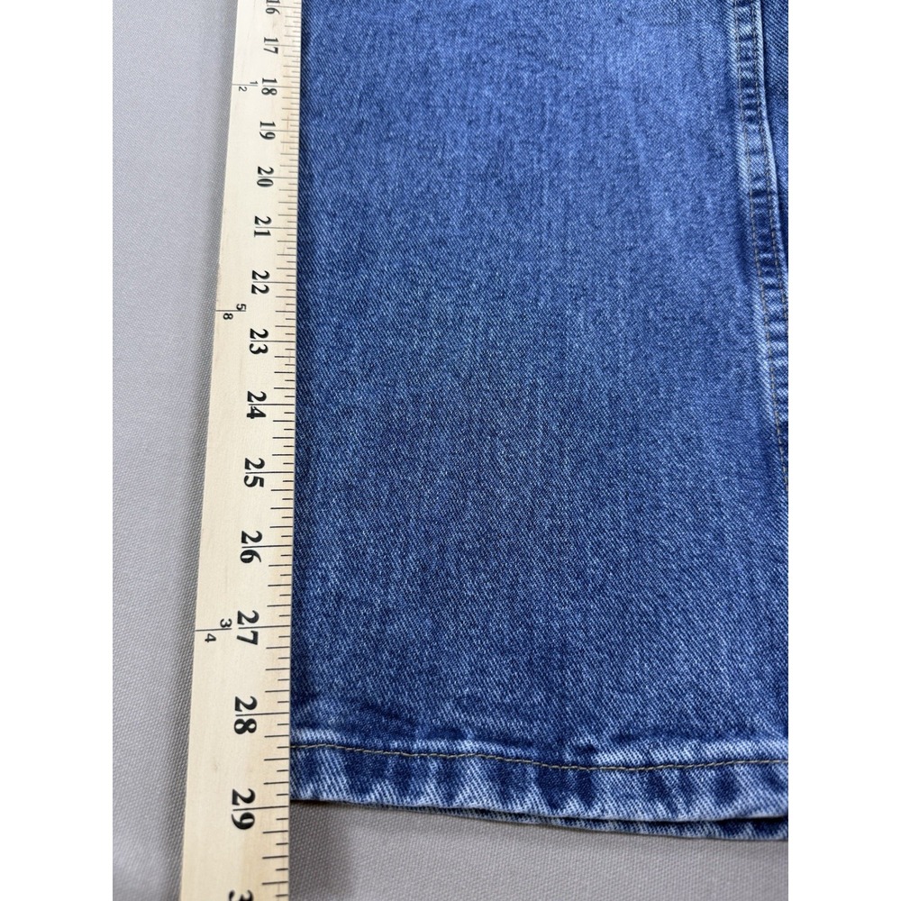 Wrangler Jeans Men's 40X29 Blue Denim Medium Wash Rugged Wear Embroidered W - Picture 9 of 12